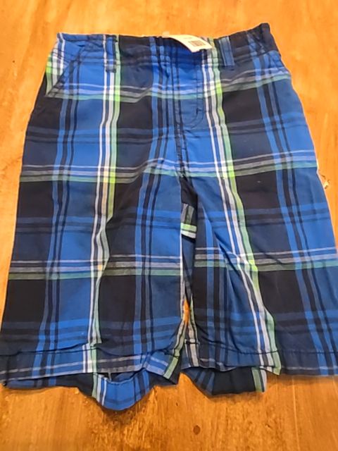 Navy/White/Green Plaid Garanimals Shorts, 5T B