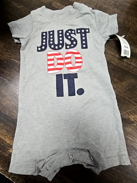Grey/Red/White/Blue Nike Short One Piece, 6M B