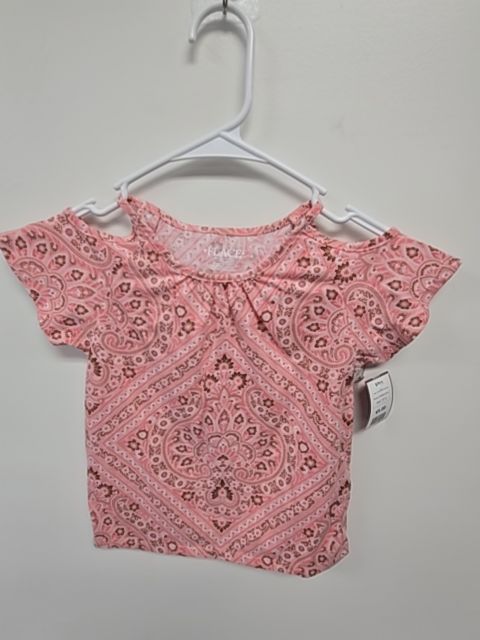 Pink/White/Brown Childrens Place Shirt, 5T G