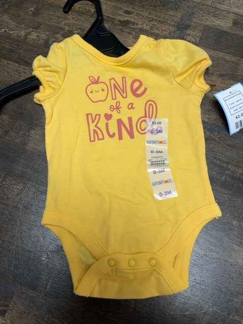 yellow Garanimals One of Kind Onesie, NB G