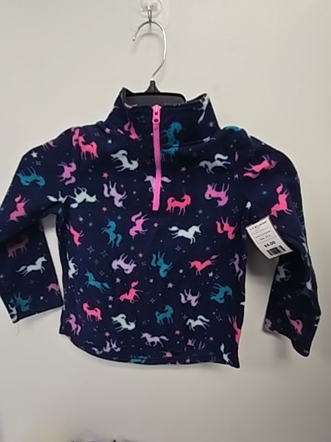 Navy/Purple/Pink/Blue Unicorn Jumping Bean 1/4 Zip Jacket, 5T G