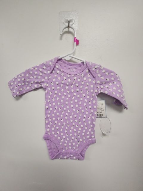 Purple Owl Carters Longsleeve Onesie, 3M G