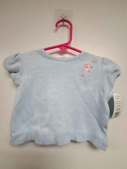 Blue Flower Little Me Shirt, 6M G