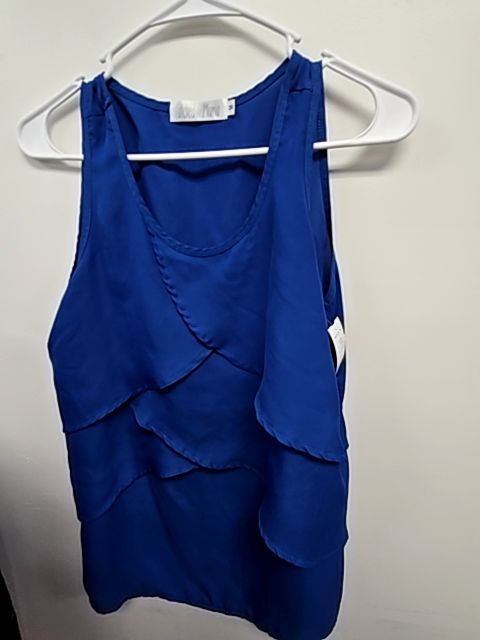 Blue Latched Mama Nursing Tank Top, Medium