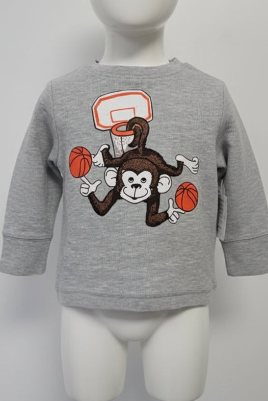 Grey Monkey Childrens Place Longsleeve Shirt, 18M B