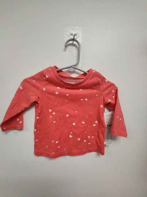 Pink Heart OshKosh Longsleeve Shirt, 6M G