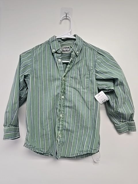 Green/Blue Childrens Place Longsleeve Button Up, 5T B