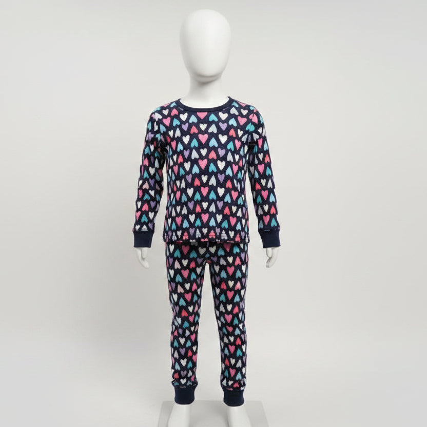 Navy/Colorful Hearts Carters Pjs, 5T G