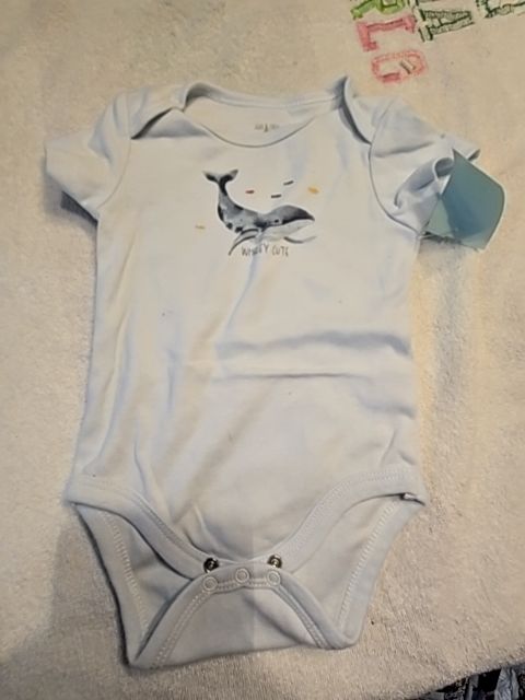 Blue Whale Le Top Onesie, 6-9M B