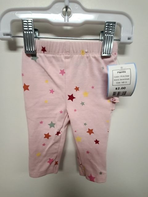 Pink Star Garanimals Pants, NB G