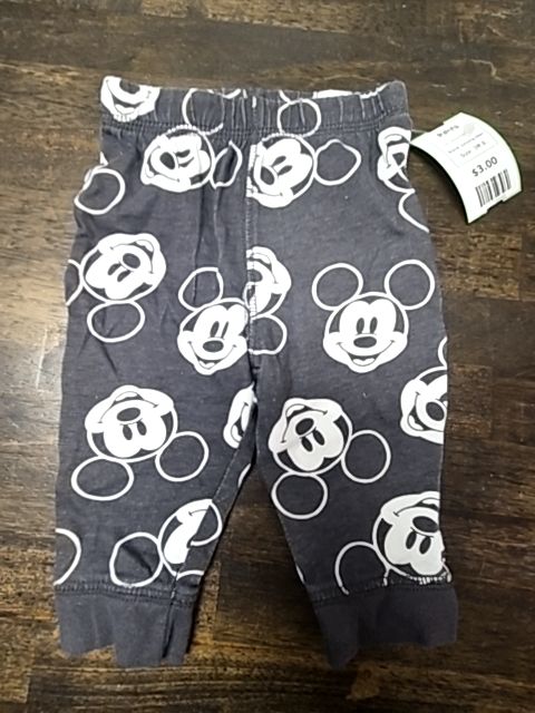 Grey/White Mickey Jumping Bean Pants, 3M B