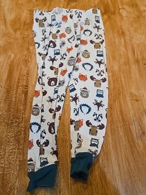 Grey/White Animals Wonder Nation Pjs, 4T B