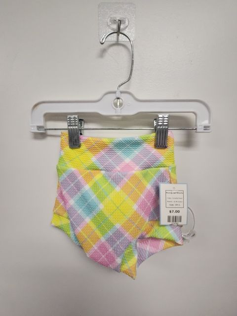 Colorful Plaid L & M Grace Bunny Tail Shorts, 3M G