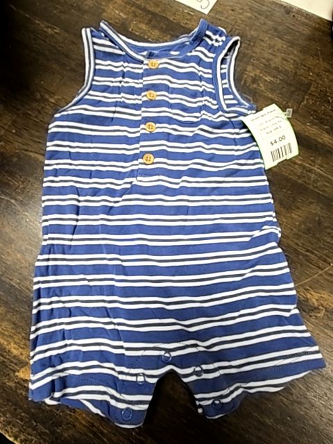 Blue/White Little Me Short One Piece, 6M B
