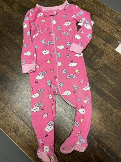 Pink Rainbow Childrens Place Sleeper, 6M G