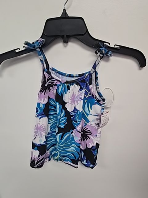 Blue/Black/White/Purple Flower Childrens Place Tank Top, 5T G