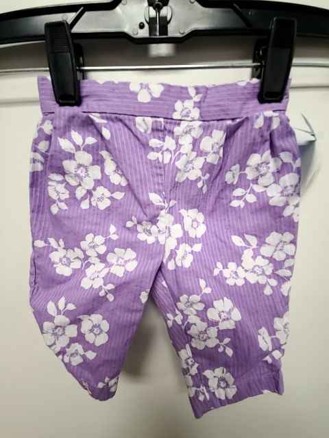 Purple Janie And Jack Flower Pants, NB G