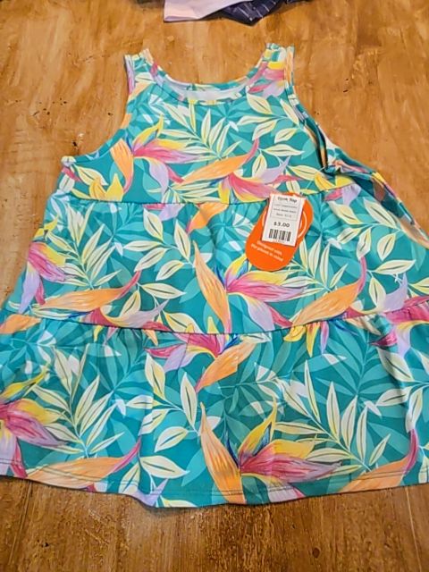 Green/Colorful Wonder Nation Tank Top, 10 G