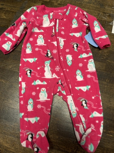 pink carters Snowman Sleeper, 3M G