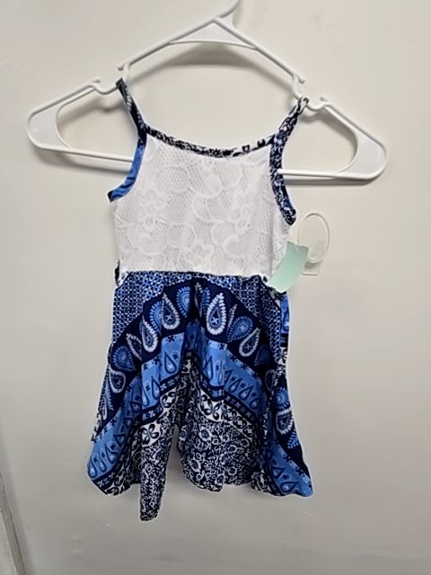 Bue/White Sweet Heart Rose Dress, 2T G
