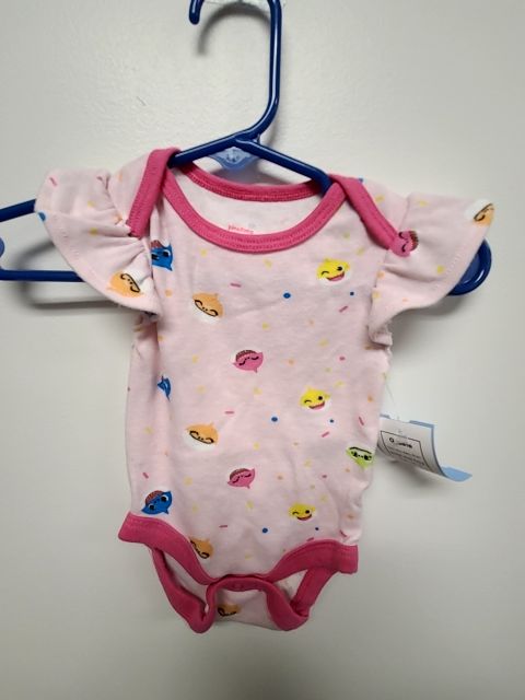 Pink Baby Shark Pink Fong Onesie, NB G