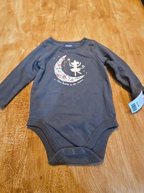 Grey Mouse Garanimals Longsleeve Onesie, 12M G