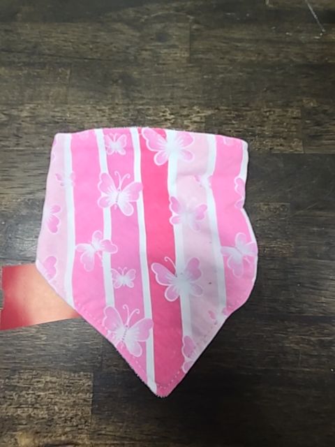 Pink Butterfly Bib