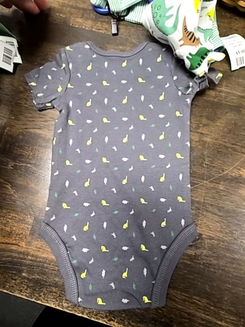 Green Dino Carters Onesies(3Pk), 3M B
