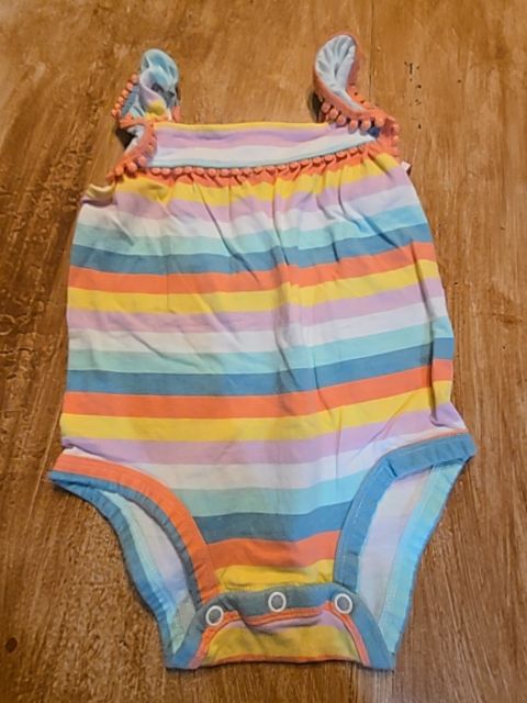 Colorful Striped Carters Tank Top Onesie, 12M G