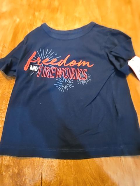 Navy Freedom And Fireworks Way To Celebrate Shirt, 2T B