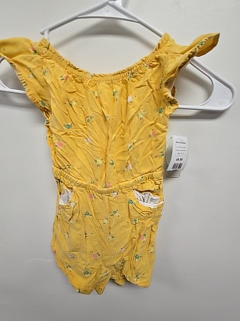 Yellow Flower Cat & Jack Short Romper, 3T G