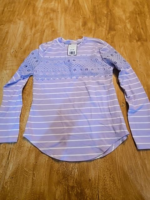 Purple/White Arizona Longsleeve Shirt, 7 G