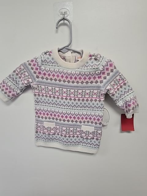 Pink/White/Purple/Blue/Grey Cat & Jack Sweater Dress, 3M G