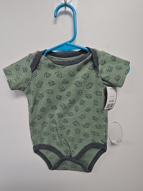 Green/Grey House Duck Duck Goose Onesie, 3M B