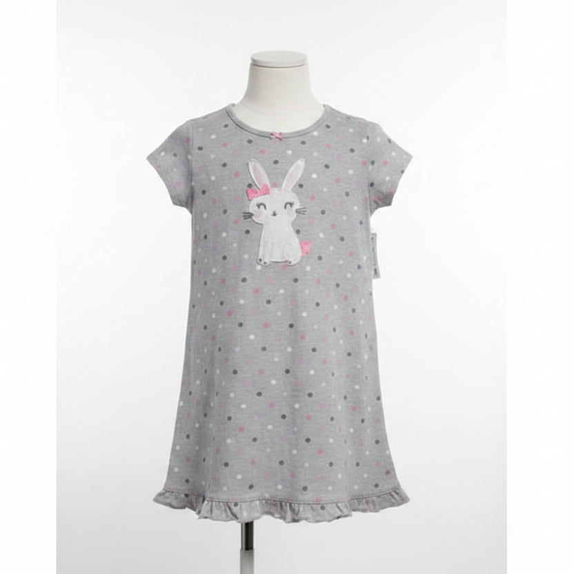 Grey/Pink/White Polka Dot Carters Nightgown, 4T G