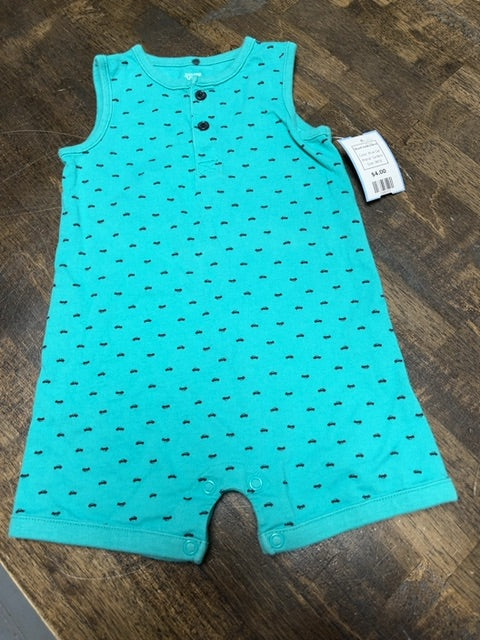 Blue Car Carters Short One Piece, 9M B