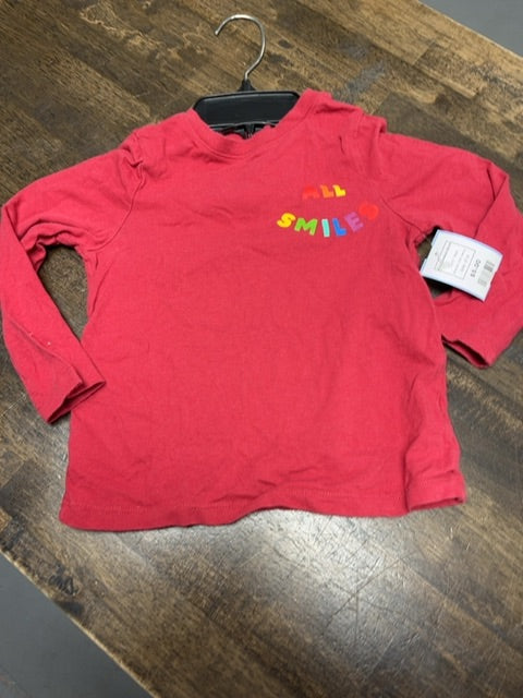 Red Old Navy Longsleeve Shirt, 3T B