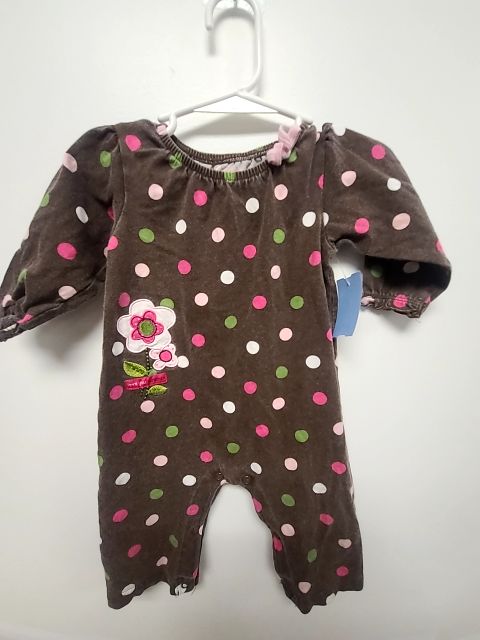 Brown/Colorful Polka Dot Carters Pant One Piece, 6M G