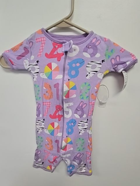 Purple Animals Childrens Place One Piece Pjs, 2T G