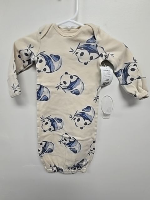 Cream/Blue Panda Carters Sleepsack, NB B