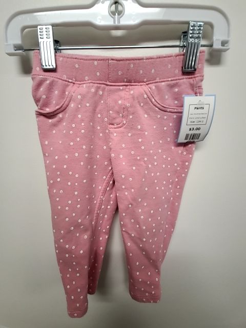 Pink/White Polka Dot Jumping Bean Pants, 12M G