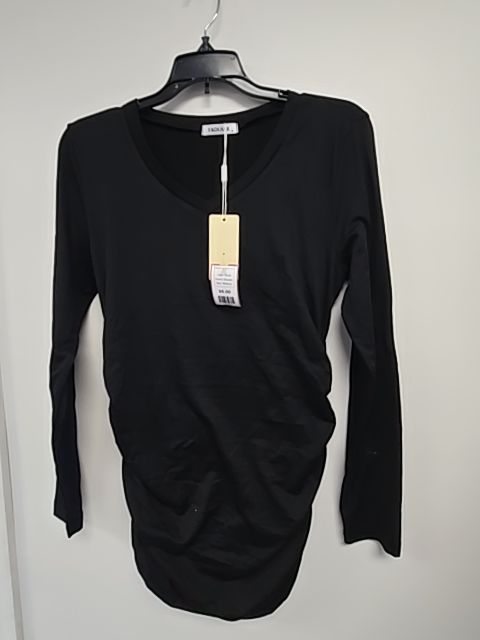Black Ekouaer Maternity Longsleeve Shirt, Medium