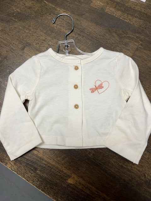 white Carters Dragonfly Top, 6M G