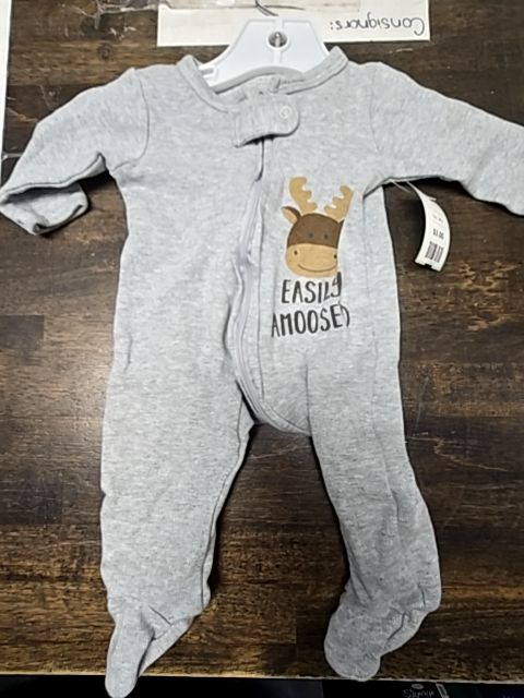 Grey/Brown Moose The Peanutshell Sleeper, 3M B
