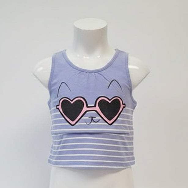Purple/White Striped Circo Tank Top, 10 G