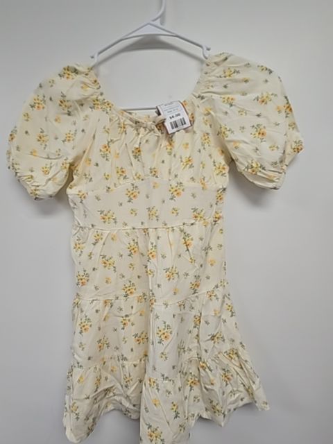 Cream/Yellow Flowers Childrens Place Dress, 5T G