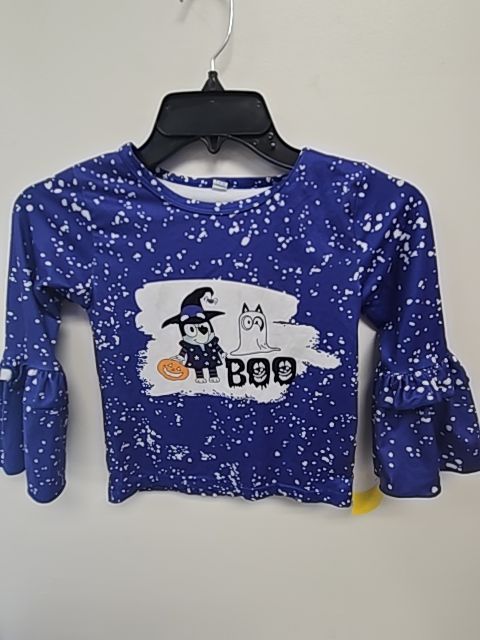 Purple Halloween Bluey Boutique Longsleeve Shirt, 5T G
