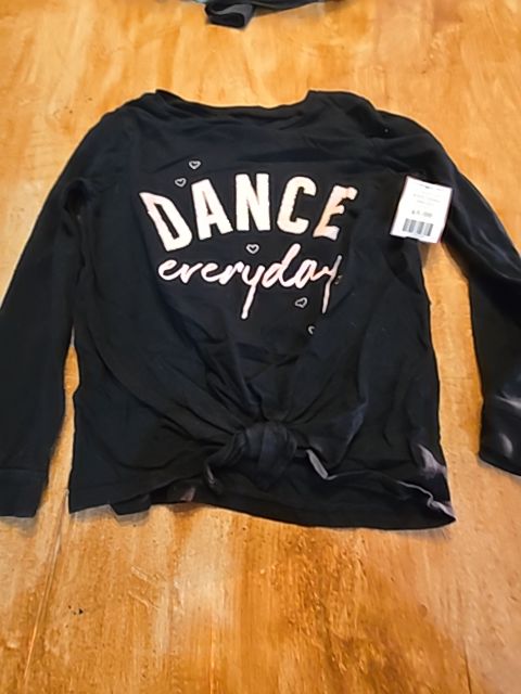 Black/Pink Dance Carters Longsleeve Shirt, 8 G