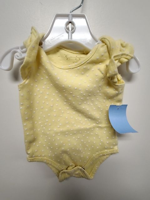 Yellow/White Polka Dot Jessica Simpson Onesie, NB G