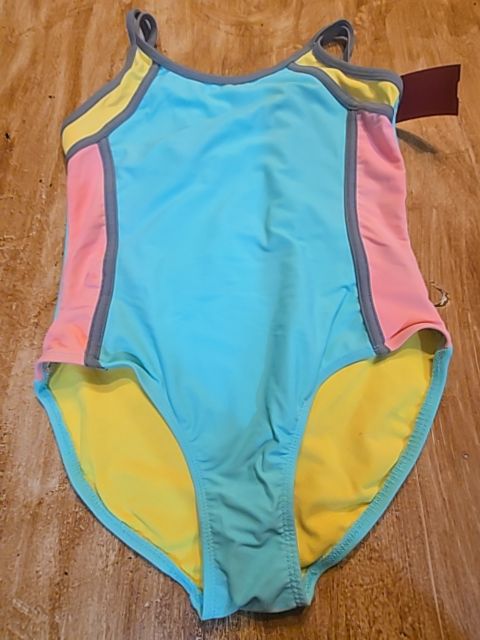 Blue/Yellow/Pink Wonder Nation Swim Suit, 10 G